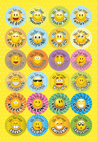 TotallyIngenious Stickers Personalised Teacher's Stickers (EL) Set A