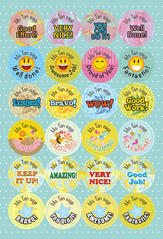 TotallyIngenious Stickers Personalised Teacher's Stickers (EL) Set B