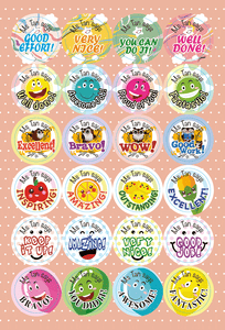 TotallyIngenious Stickers Personalised Teacher's Stickers (EL) Set D