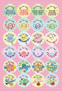 TotallyIngenious Stickers Personalised Teacher's Stickers (EL) Set E