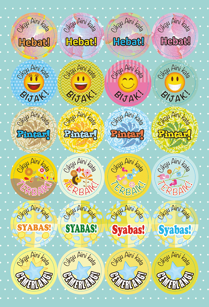 TotallyIngenious Stickers Personalised Teacher's Stickers (ML) Set B