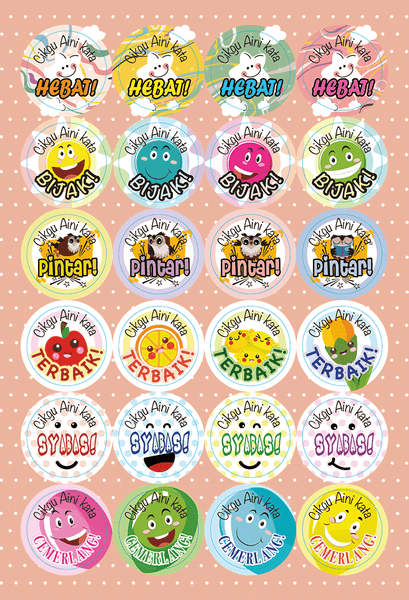 TotallyIngenious Stickers Personalised Teacher's Stickers (ML) Set D