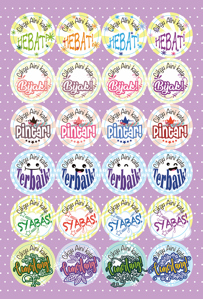 TotallyIngenious Stickers Personalised Teacher's Stickers (ML) Set F