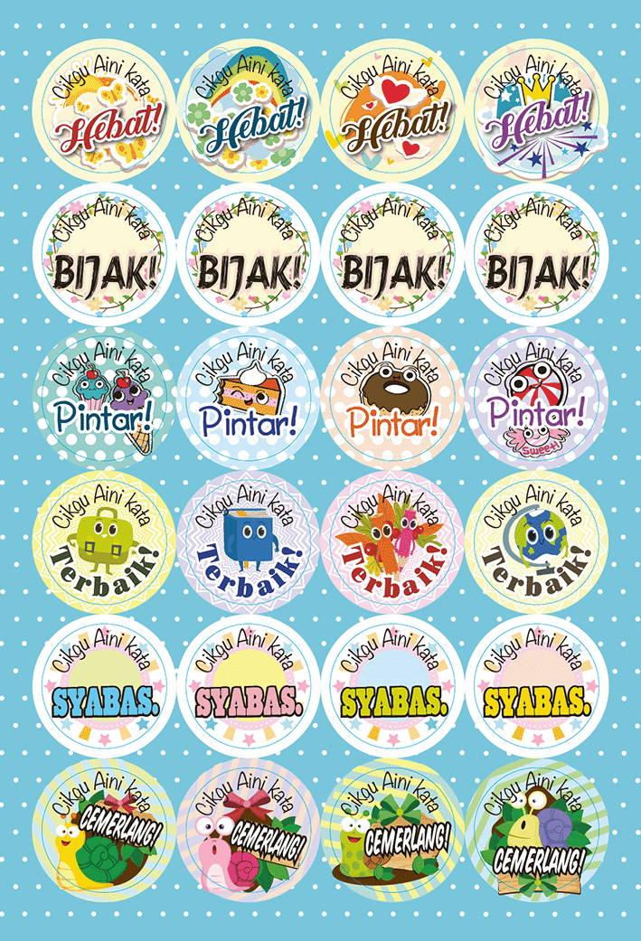 TotallyIngenious Stickers Personalised Teacher's Stickers (ML) Set G
