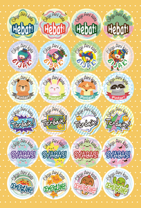 TotallyIngenious Stickers Personalised Teacher's Stickers (ML) Set H