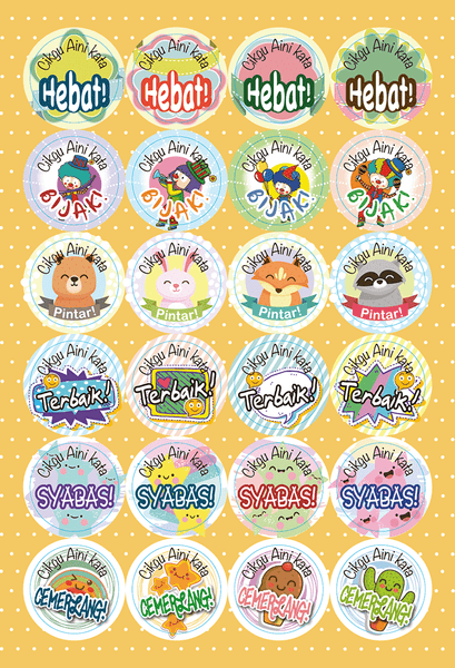 TotallyIngenious Stickers Personalised Teacher's Stickers (ML) Set H