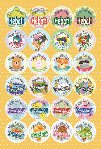 TotallyIngenious Stickers Personalised Teacher's Stickers (ML) Set H