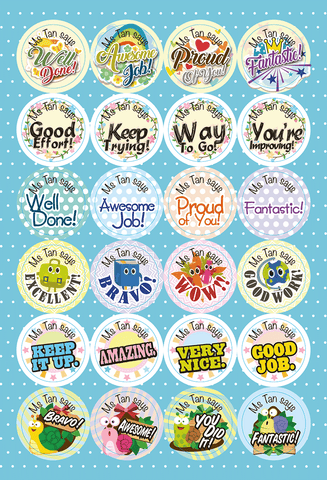 TotallyIngenious Stickers Personalised Teacher'sStickers (EL) Set G